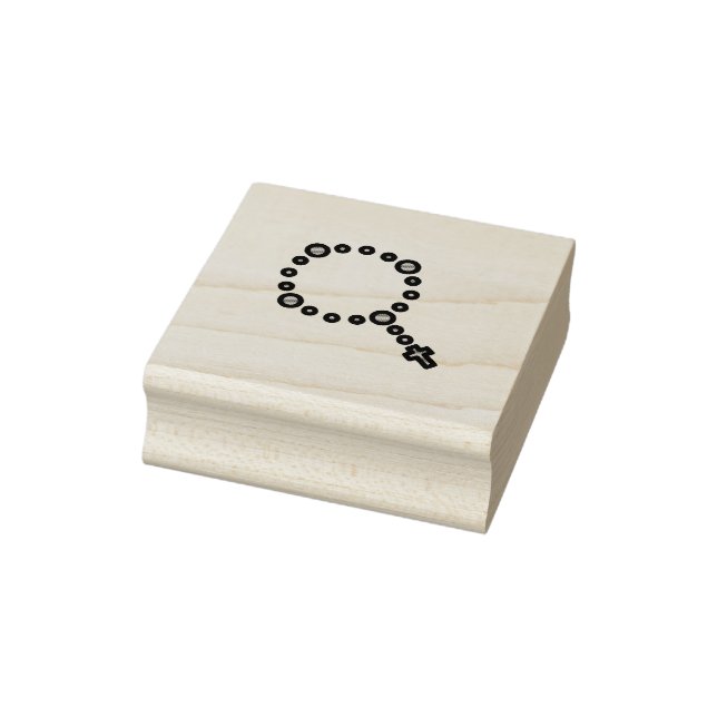 Rosery Beads Catholic Rubber Stamp (Stamp)
