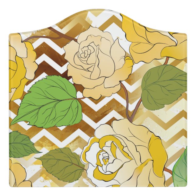Roses 10 door sign (Large Crest Front)