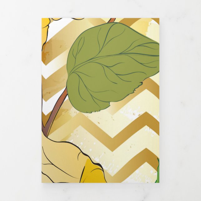 Roses 10 Tri-Fold holiday card (Cover)