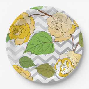 Roses 11 paper plates