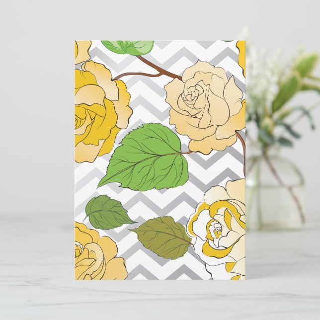 Roses 11 thank you card (Standing Front)