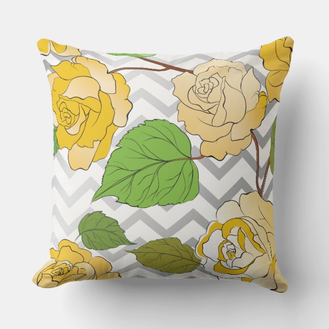 Roses 11 throw pillow (Front)
