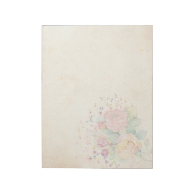 Roses - 11" x 8.5" 40 Sheet Notepad (Rotated)
