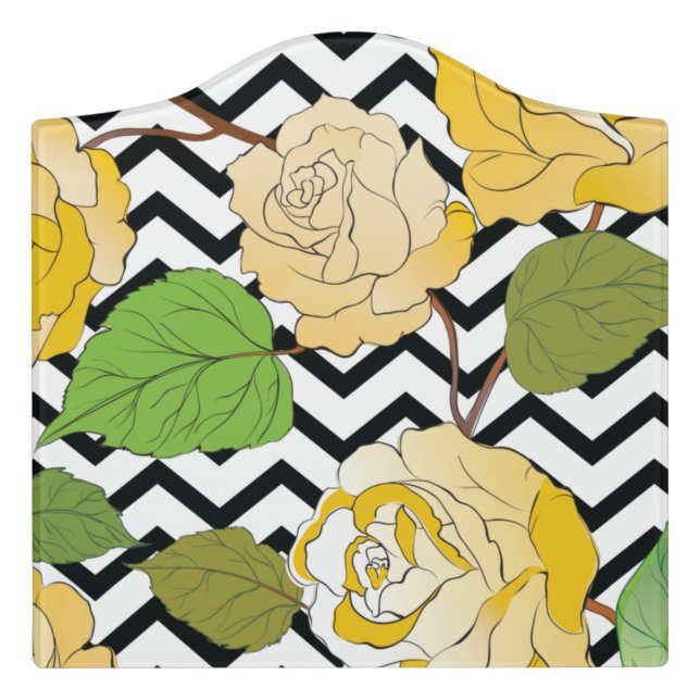 Roses 12 door sign (Large Crest Front)