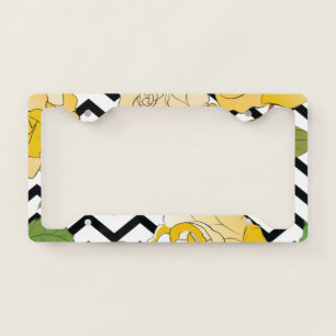 Roses 12 license plate frame