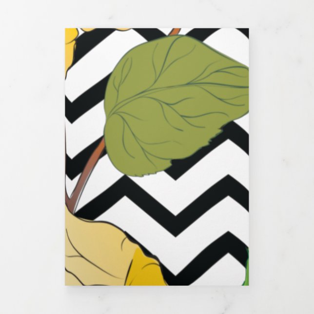 Roses 12 Tri-Fold holiday card (Cover)