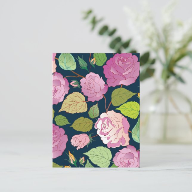 Roses 16 holiday postcard (Standing Front)