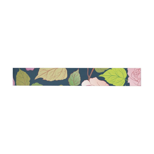 Roses 16 wrap around address label (Individual)