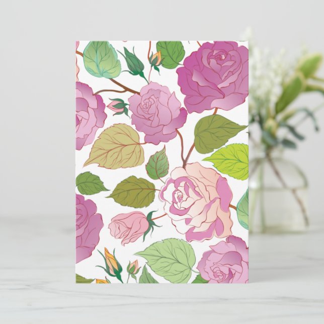 Roses 17 card (Standing Front)