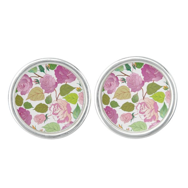 Roses 17 cufflinks (Front)