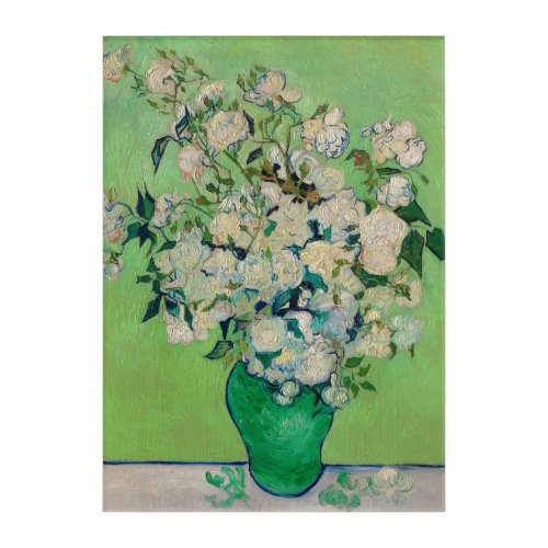 Roses 1890 by Vincent van Gogh Acrylic Print