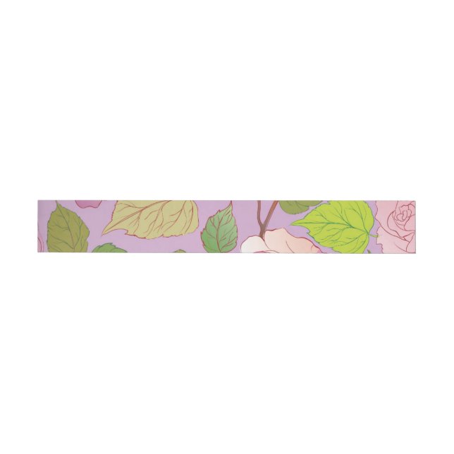 Roses 18 wrap around address label (Individual)