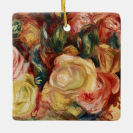 Roses (1912) by Pierre-Auguste Renoir Ceramic Ornament