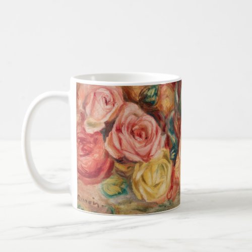 Roses 1912 by Pierre_Auguste Renoir Fine Art Coffee Mug