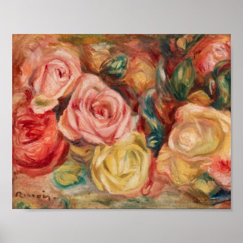 Roses 1912 by Pierre_Auguste Renoir Fine Art Poster