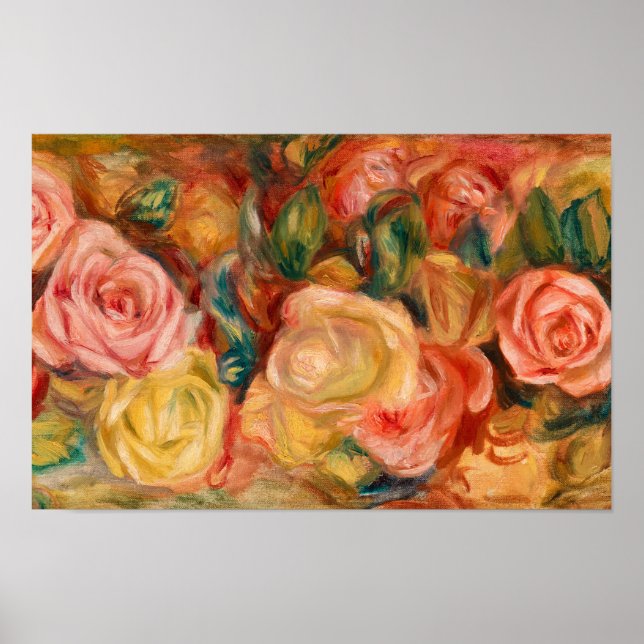 Roses, 1912 by Pierre-Auguste Renoir Poster (Front)