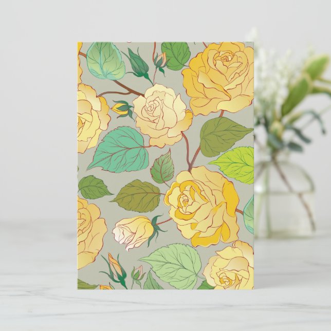 Roses 1 thank you card (Standing Front)