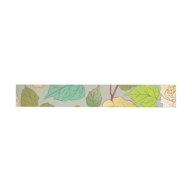 Roses 1 wrap around address label (Individual)