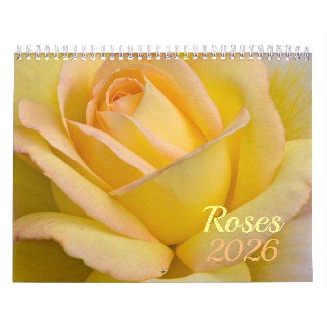 Roses 2026 Flower Calendar (Cover)