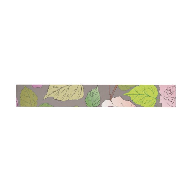 Roses 20 wrap around address label (Individual)