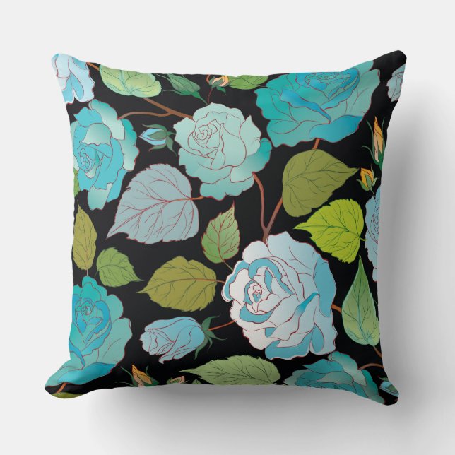 Roses 22 throw pillow (Front)