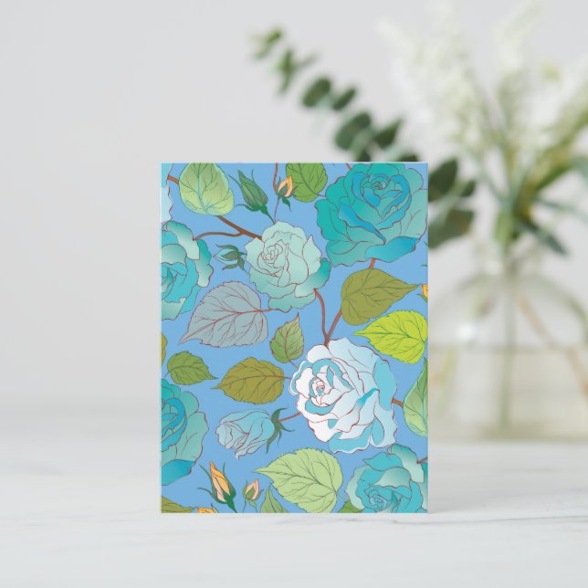 Roses 23 holiday postcard (Standing Front)