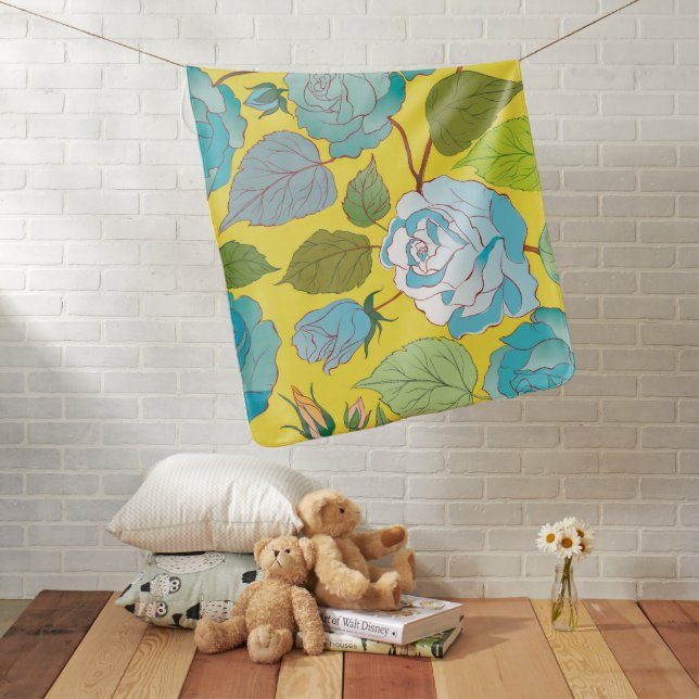Roses 24 baby blanket (In Situ)