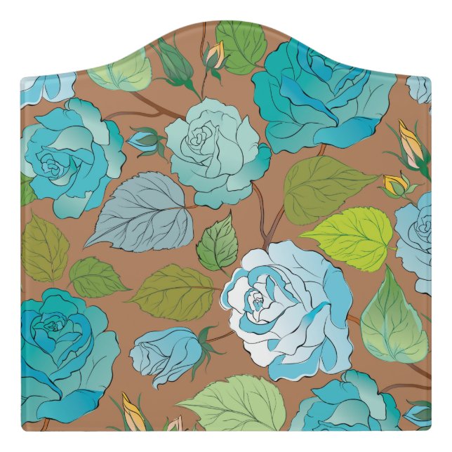 Roses 25 door sign (Large Crest Front)