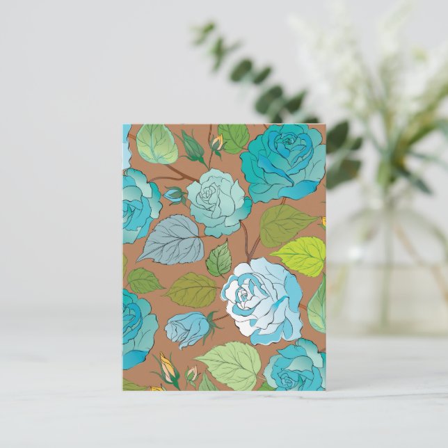 Roses 25 holiday postcard (Standing Front)