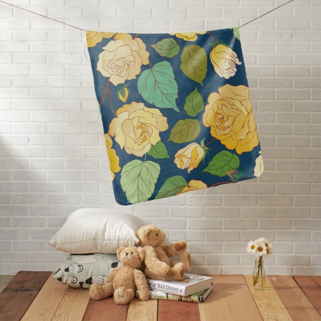 Roses 2 baby blanket (In Situ)