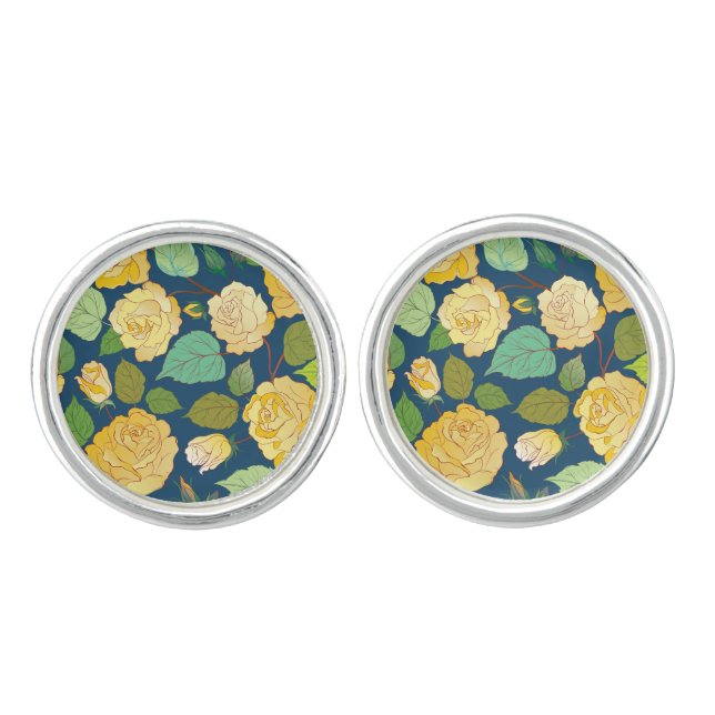 Roses 2 cufflinks (Front)