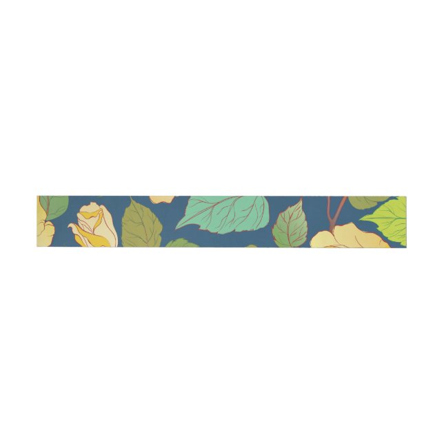 Roses 2 wrap around address label (Individual)