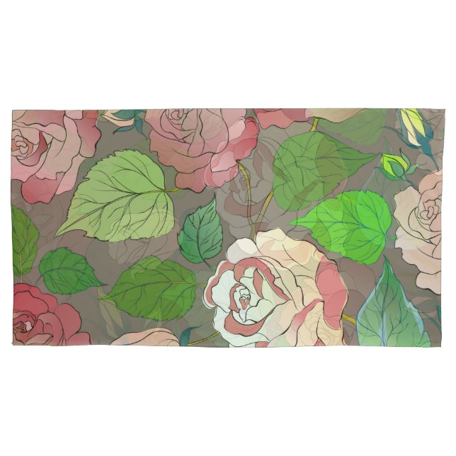 Roses 30 pillow case (Front)