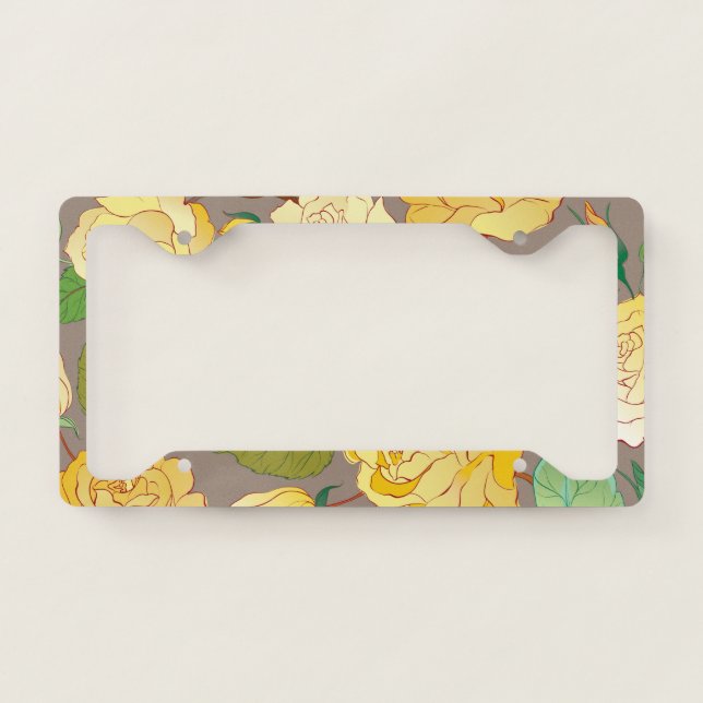 Roses 3 license plate frame (Front)