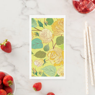 Roses 4 paper guest towels