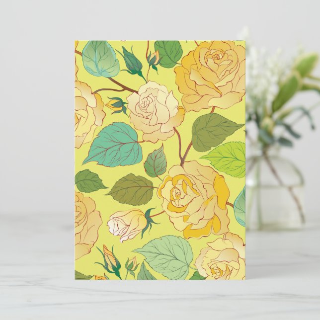 Roses 4 thank you card (Standing Front)