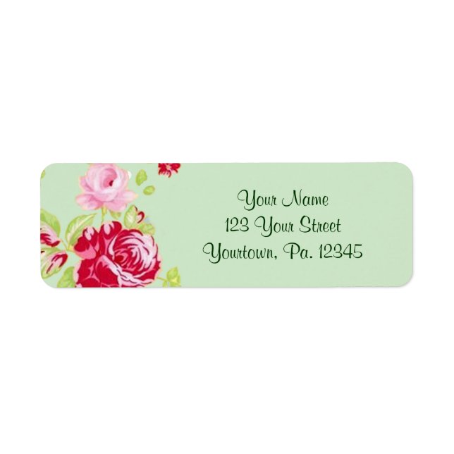 Roses Address Label (Front)