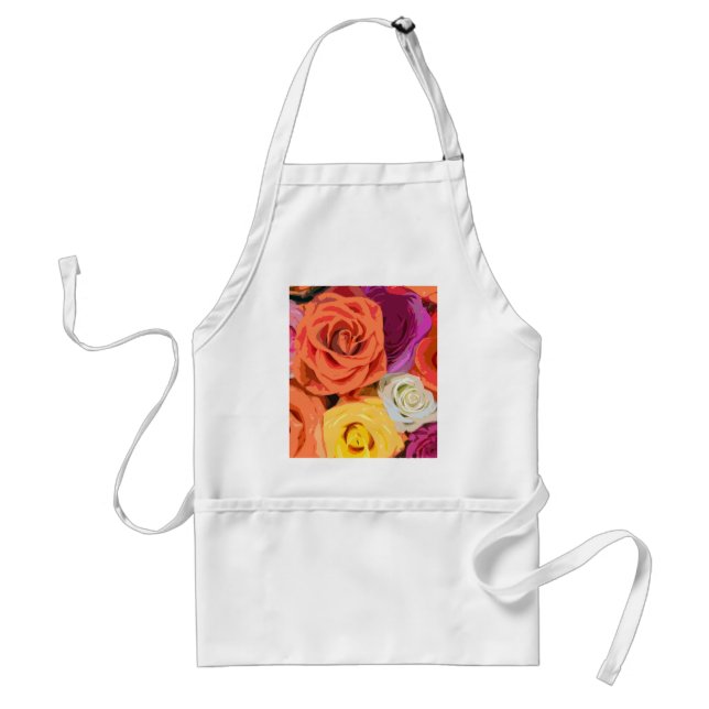 Roses Adult Apron (Front)