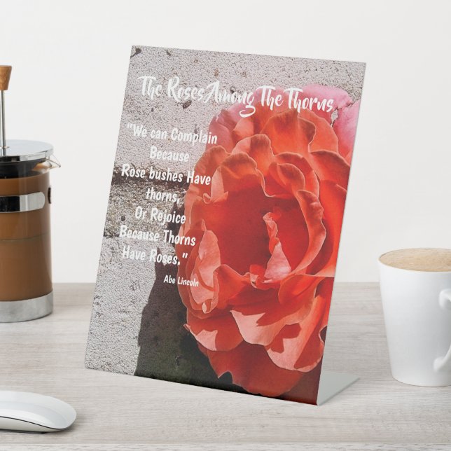 Roses Among the Thorns   Pedestal Sign (In SItu)