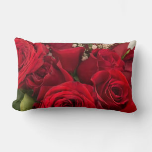 Roses and Baby's Breath  Lumbar Pillow