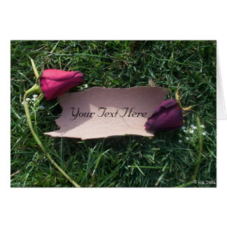 Roses and bark(customizable) cards