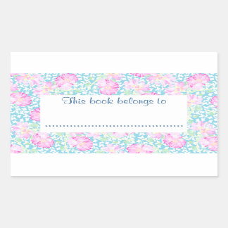 Roses and Butterflies Bookplates to Customize