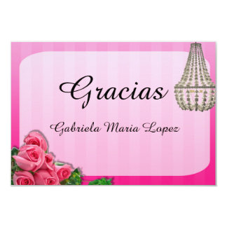 Quinceanera Thank You Cards  Zazzle