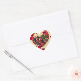 Roses and Heart Frame Add Your Photo Sticker