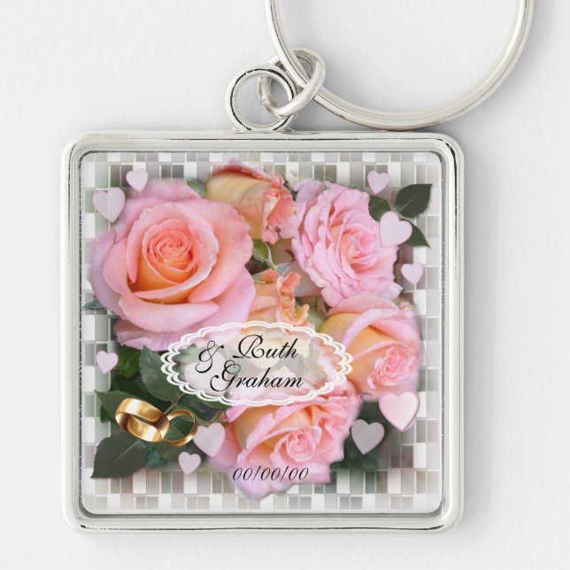 Roses and Hearts ~ Keychain (Front)