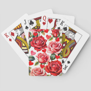Roses and Hearts Poker Cards