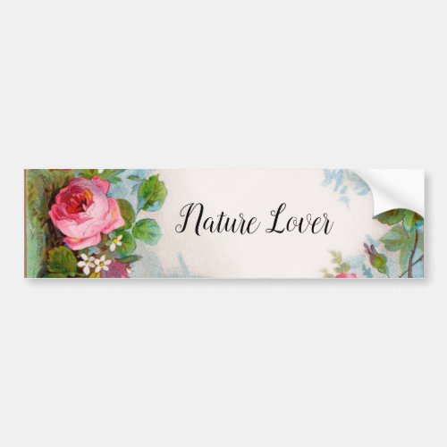 ROSES AND JASMINES FLORAL BEAUTY NATURE LOVER BUMPER STICKER