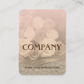 Roses And Lace Business Card by profilesincolor at Zazzle