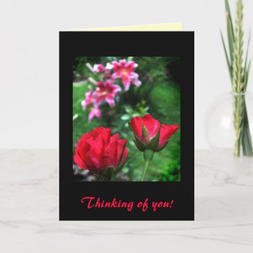 Roses and Lilies Friendship Card