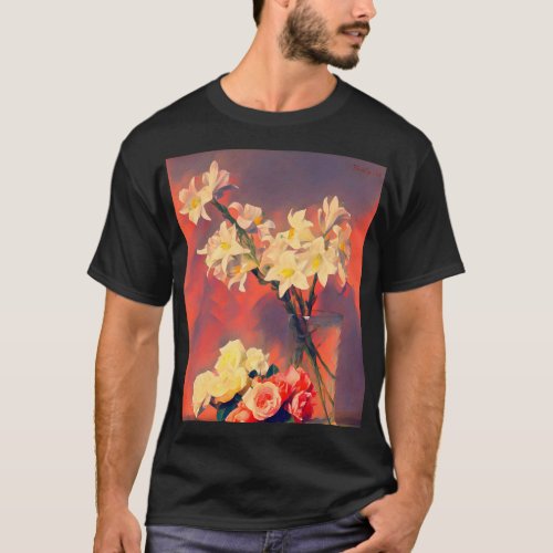 Roses and Lilies   T_Shirt